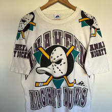 Load image into Gallery viewer, Might Ducks AOP Front T-Shirt (M)
