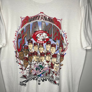 Cincinnati Reds 1990 World Series Caricature T-Shirt (M)