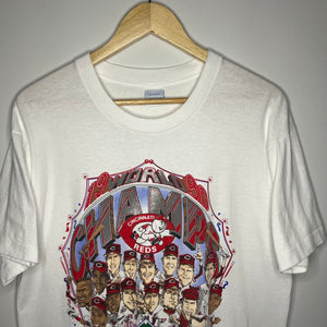 Cincinnati Reds 1990 World Series Caricature T-Shirt (M)