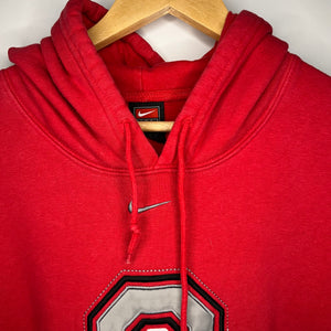 Vintage Ohio State 'Center Swoosh' Nike Hoodie (XXL)