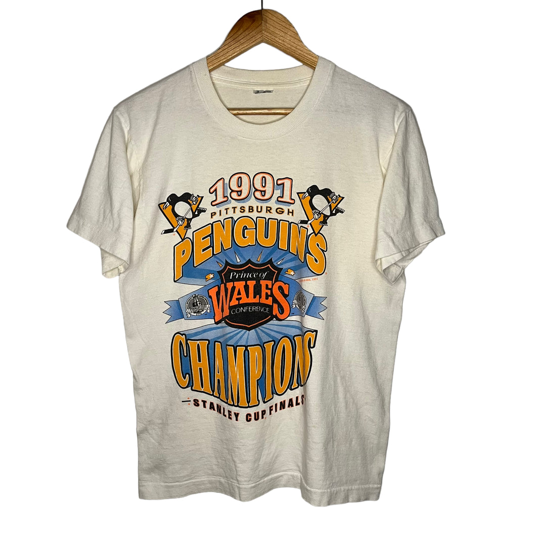 Pittsburgh Penguins 1991 Stanley Cup Finals T-Shirt (S)