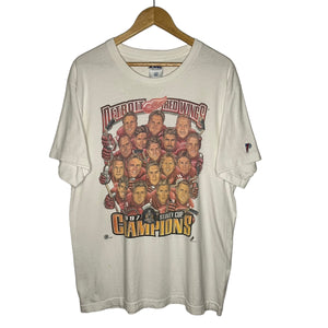 Detroit Redwings Caricature 1997 Stanley Cup Champions T-Shirt (L)