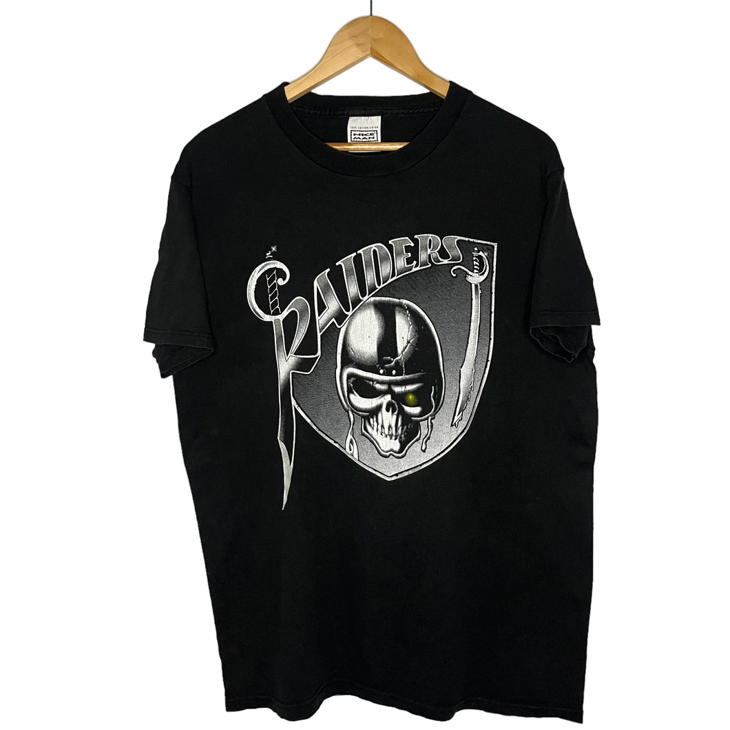 Oakland Raiders 'Double Sided' T-Shirt (L)