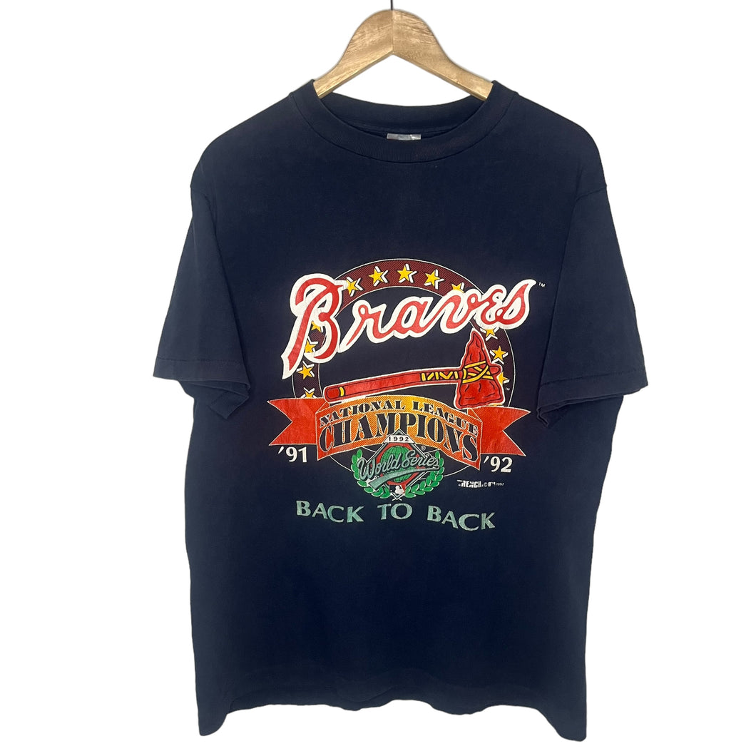 Atlanta Braves National League Champions 1992 World Series T-Shirt (L)