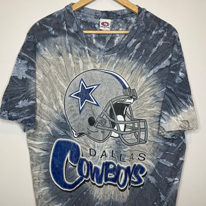 Dallas Cowboys Helmet Tie Dye T-Shirt (L/XL)